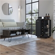 Vassel  2 Piece Living Room Set  Bar Cart  and Coffee Table  Black Espresso
