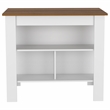 Oslo 2 Piece Kitchen Set Kicthen Island and Kitchen Cart Multi-color
