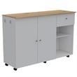 Malibu 2 Piece Kitchen Set Multi-Color Engineered Wood