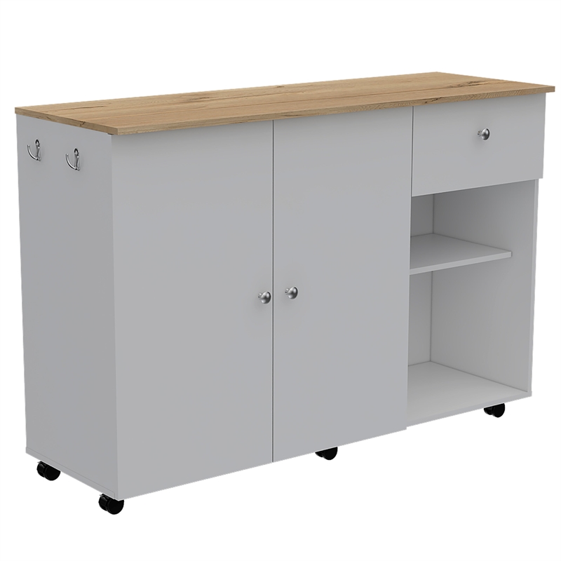 Campbell 2 Piece Kitchen Set Multi-Color Engineered Wood