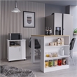 Farley 2 Piece Kitchen Set Multi-Color Engineered Wood