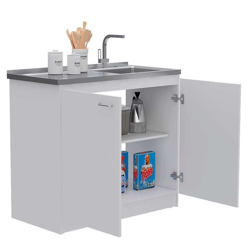 Covelo 2 Piece Kitchen Set Multi-Color Engineered Wood