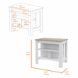 Houston 2 Piece Kitchen Set Multi-Color Engineered Wood