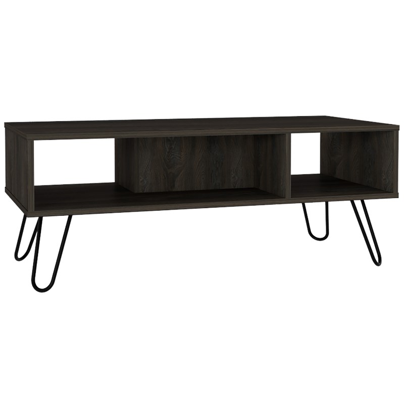 Vassel 2 Piece Living Room Set Brown Engineered Wood