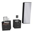 TUHOME Napoles 3 Piece Bedroom Set Multi-color Engineered Wood