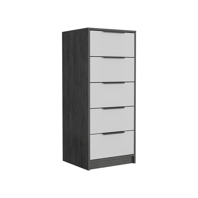 TUHOME Aniston 2 Piece Bedroom Set Multi-Color Engineered Wood