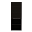 TUHOME Concord 2 Piece Bathroom Set Black Engineered Wood
