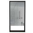 TUHOME Goshen 2 Piece Bathroom Set Black Engineered Wood