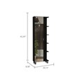 TUHOME Goshen 2 Piece Bathroom Set Black Engineered Wood