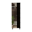 TUHOME Nashua 2 Piece Bathroom Set BlackEngineered Wood