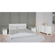 TUHOME Kearny 3 Piece Bedroom Set WhiteEngineered Wood
