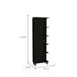 TUHOME Stowe 2 Piece Bathroom Set BlackEngineered Wood