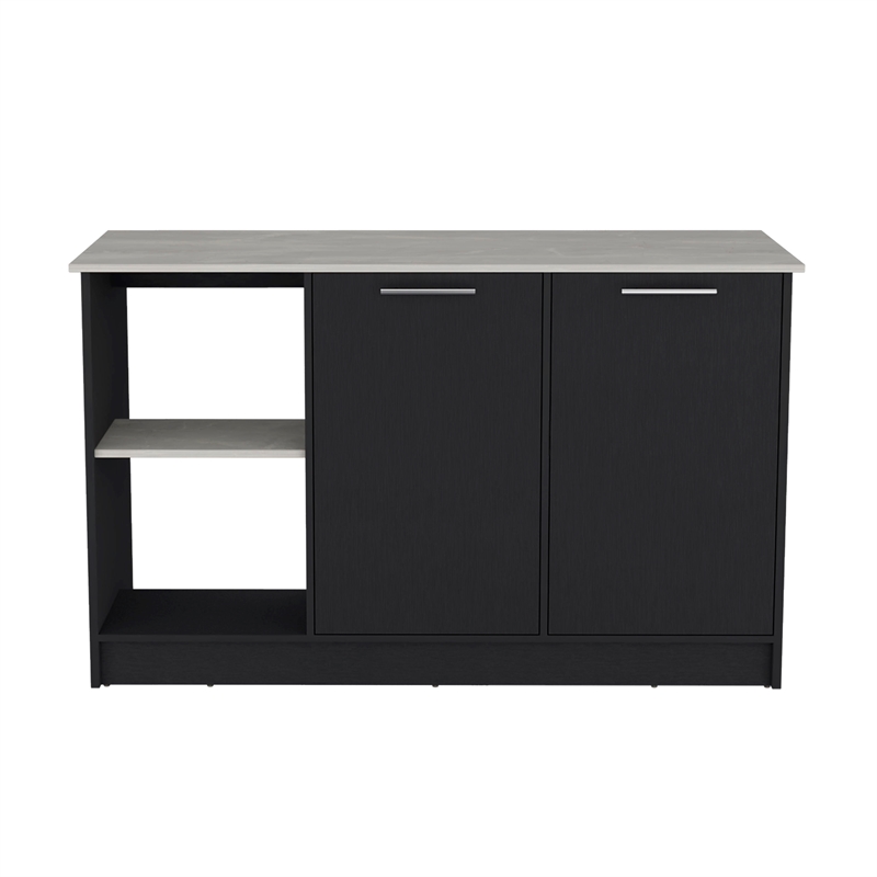 Tuhome Furniture Juniper Engineered Wood Kitchen Island in Multi-Color