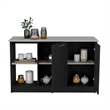 Tuhome Furniture Juniper Engineered Wood Kitchen Island in Multi-Color