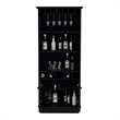 TUHOME Dundee Bar Cabinet  Black Engineered Wood