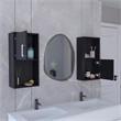 Tuhome Furniture Oba Medicine Cabinet Black Engineered Wood