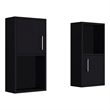 Tuhome Furniture Oba Medicine Cabinet Black Engineered Wood