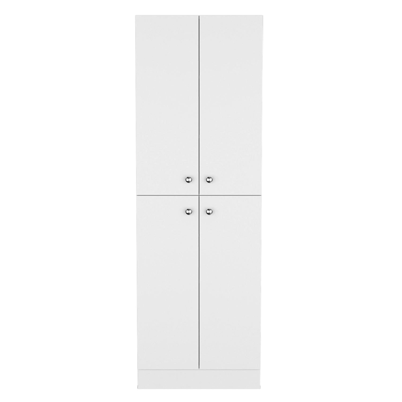 Lynch Pantry Cabinet  Engineered Wood White