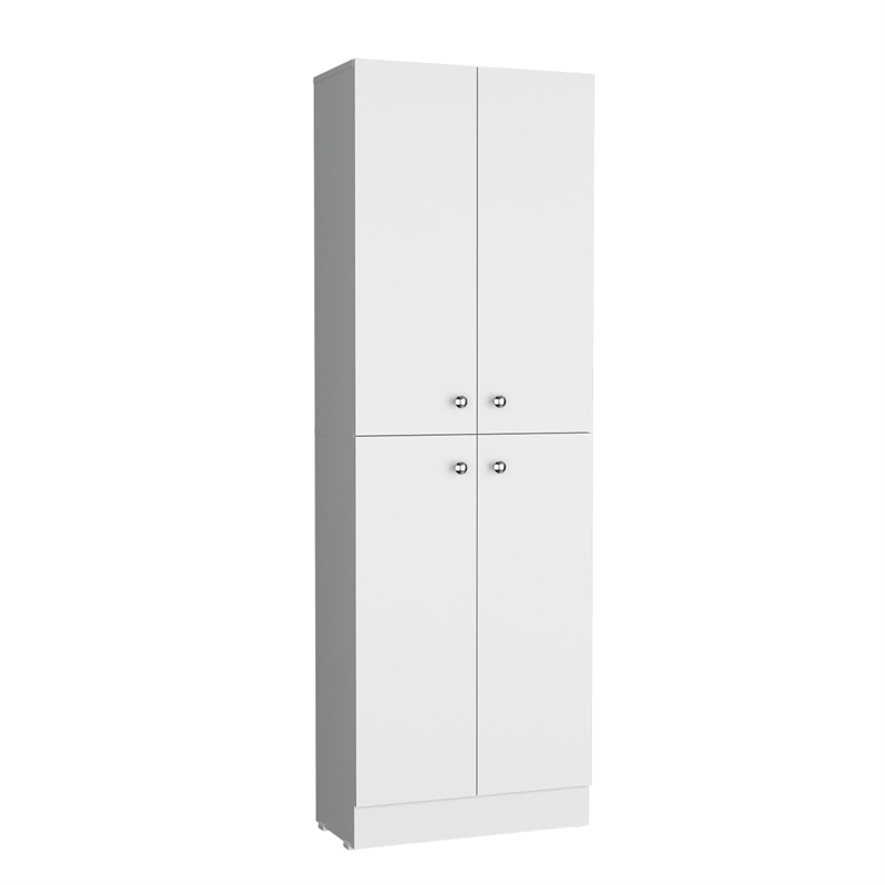 Lynch Pantry Cabinet  Engineered Wood White