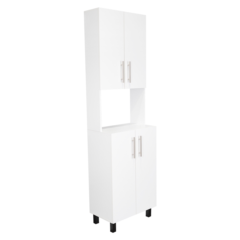 Linden Kitchen Pantry Engineered Wood White