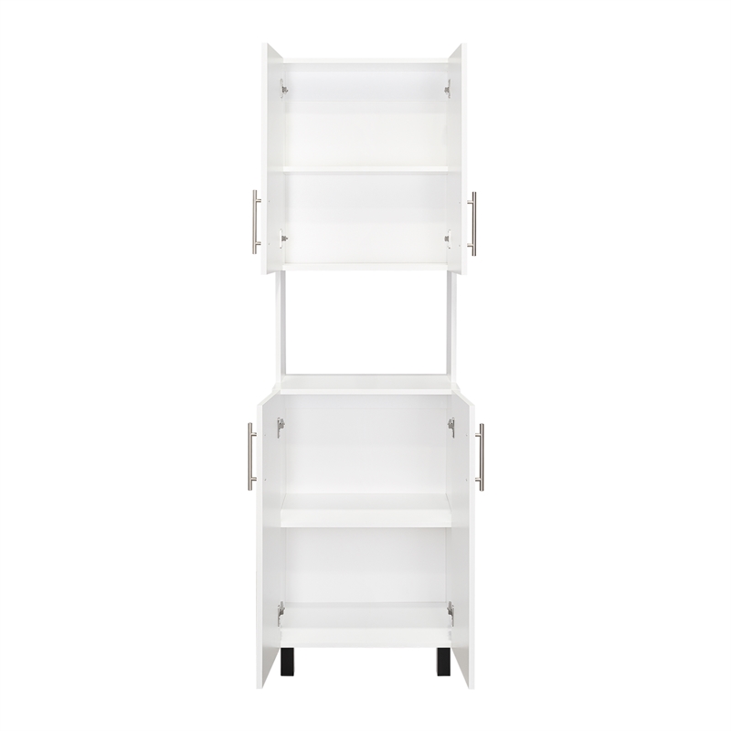 Linden Kitchen Pantry Engineered Wood White