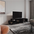 Athol 69 Wide Tv Stand Engineered Wood Black