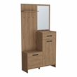 Parker 75 Tall Hall Tree Ligth Oak Engineered Wood Natural Oak