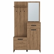 Parker 75 Tall Hall Tree Ligth Oak Engineered Wood Natural Oak