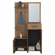 Parker 75 Tall Hall Tree Ligth Oak Engineered Wood Natural Oak