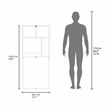 Kaplar 33 Wide folding Table White Engineered Wood White