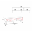 Vance 63 Wide Tv Stand Engineered Wood Black