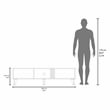 Vance 63 Wide Tv Stand Engineered Wood Black
