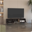 Vance 63 Wide Tv Stand Engineered Wood Black