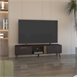Vance 63 Wide Tv Stand Engineered Wood Black