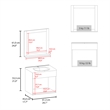 Blake Bathroom Cabinet with Mirror Cabinet Engineered Wood White