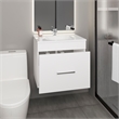 One door Batroom Vanity Hatta Engineered Wood White