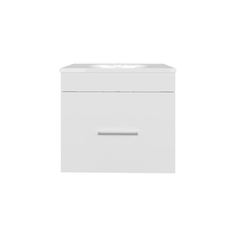 One door Batroom Vanity Hatta Engineered Wood White