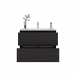 Bathroom Cabinet Opalo  Engineered Wood Black