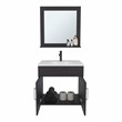 Tuhome Furniture Blake Bathroom Cabinet w/Mirror Cabinet Engineered Wood Black