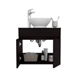 Vessel Sink Vanity Manchester  Engineered Wood Black