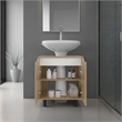 Marlo Under Sink Cabinet  Engineered Wood Natural Oak