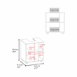Pascuale Under Sink Cabinet Two Side Shelves Engineered Wood White