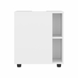 Pascuale Under Sink Cabinet Two Side Shelves Engineered Wood White