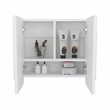Luv Mirror Medicine Cabinet   Engineered Wood White