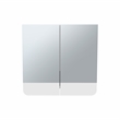 Luv Mirror Medicine Cabinet   Engineered Wood White