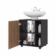 Pascuale Under Sink Cabinet Two Side Shelves Engineered Wood Multi-Color