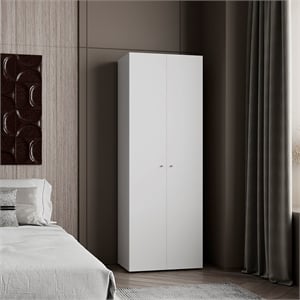 Home 2 Door Closet System  Engineered Wood White