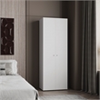 Home 2 Door Closet System  Engineered Wood White
