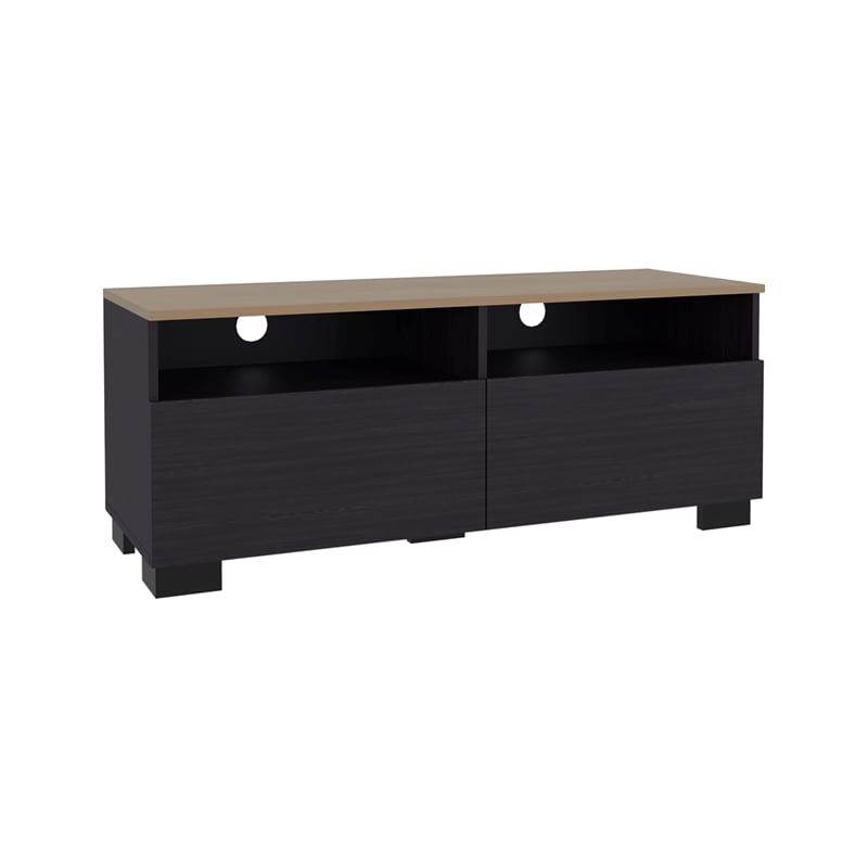 Colman Minimalist Tv Stand Engineered Wood Multi-Color