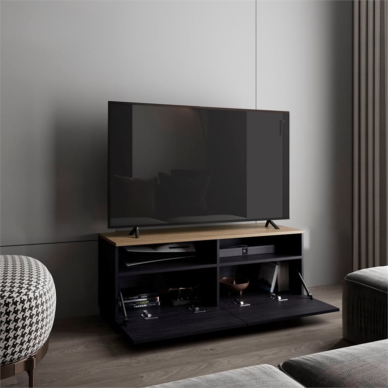 Colman Minimalist Tv Stand Engineered Wood Multi-Color